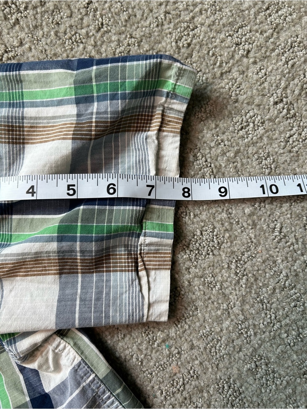 Patagonia Mens Button-Up Shirt Green Plaid Medium Organic Cotton Chest Pocket - Picture 9 of 9